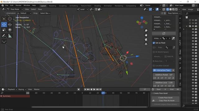 How to retarget auto-rig pro rig to a MIXAMO animation смотреть онлайн