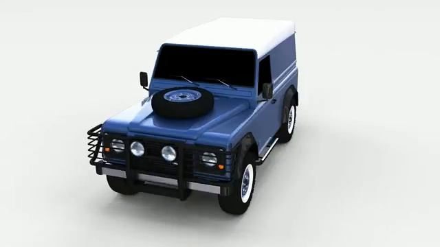 Land Rover Defender 90 Hard Top 3D Model смотреть онлайн