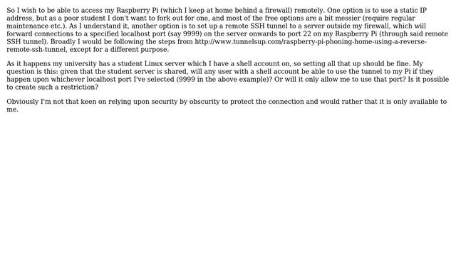 Unix & Linux: Secure access to remote SSH tunnel смотреть онлайн