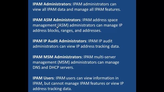 Migrate IPAM Database - Delegate IPAM Administration - Etechtraining.com смотреть онлайн