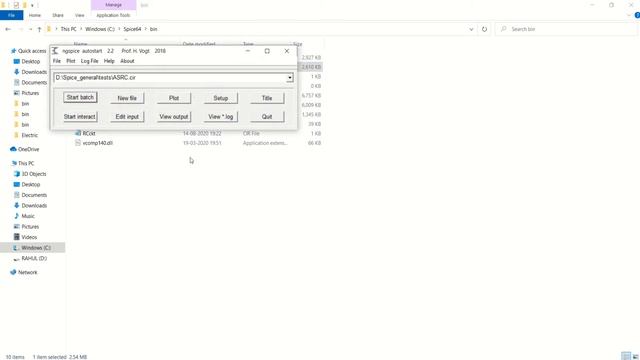 RC Circuit Simulation Using NG-SPICE. смотреть онлайн