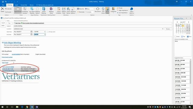 Skype For Business: 1. Sending Skype Meeting In Outlook