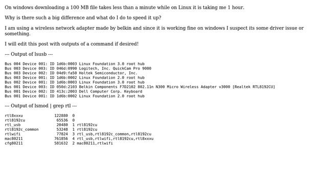 Ubuntu: Internet speed really slow in linux but not in Windows смотреть онлайн