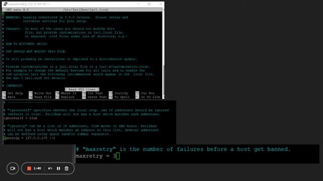 INSTALLING FAIL2BAN ON AN UBUNTU SERVER смотреть онлайн