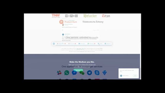 Franz a free messaging apps (Facebook, Skpye, Wechat, hangout ...) смотреть онлайн