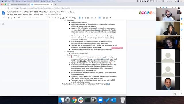Vulnerability Disclosures WG (October 26, 2020) смотреть онлайн