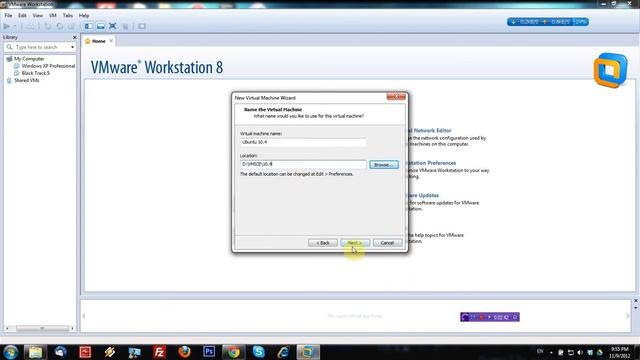 Installing Ubuntu 10.4 on Virtual machine смотреть онлайн