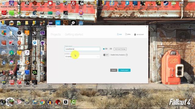 Unity 5.5 Tutorial - Creating a Local Project смотреть онлайн