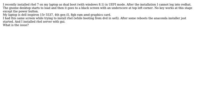 Unix & Linux: Rhel 7 not booting up смотреть онлайн