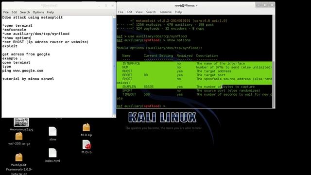 Ddos attack using metasploit on kali linux смотреть онлайн