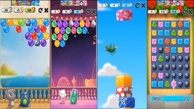 MY TALKING TOM VS 3 MY TALKING ANGELA BEST KIDS GAME FREE GAME ONLINE смотреть онлайн