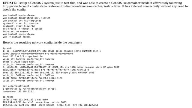Unable to do 'yum install' inside LXC container on CentOS 7 (3 Solutions!!) смотреть онлайн