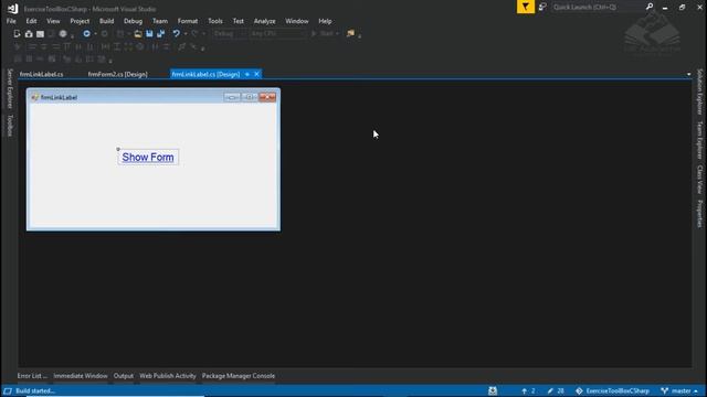 Link Label Control in Visual Studio C# смотреть онлайн