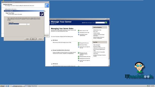 How intall and configure Print Server on server 2003 смотреть онлайн