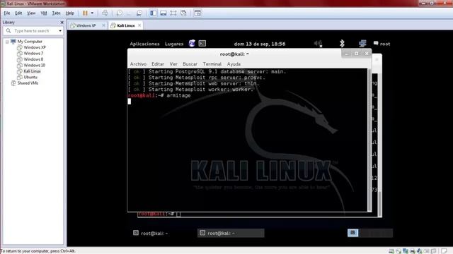 Metasploit con Kali Linus (Armitage) смотреть онлайн
