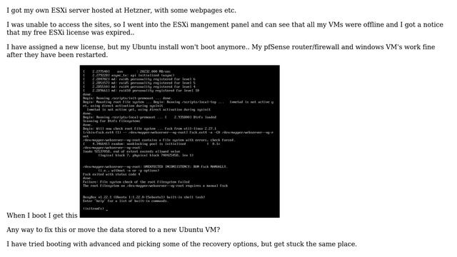 DevOps & SysAdmins: ESXi license expired and broke my ubuntu install смотреть онлайн