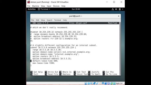 KONFIGURASI DHCP SERVER DI DEBIAN9 смотреть онлайн