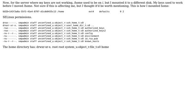 Unix & Linux: My ssh key doesn't work, permissions look good (2 Solutions!!) смотреть онлайн