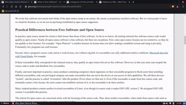 CAN SOFTWARE BE OPEN SOURCE SOFTWARE BE NON-FREE? | Free Software | Linux Desktop Software смотреть онлайн