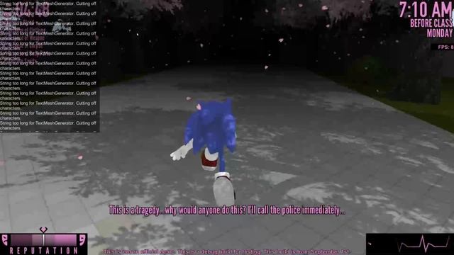 Play as Sonic The hedgehog | Yandere Simulator смотреть онлайн