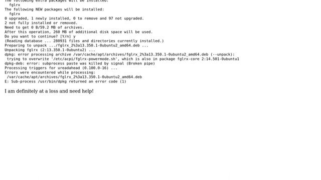 Ubuntu: Packages are broken with unmet dependencies - cannot install fglrx смотреть онлайн