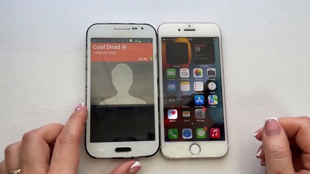 Android vs iOS / Conference call & incoming & outgoing calls / Samsung Win vs iPhone 7 смотреть онлайн