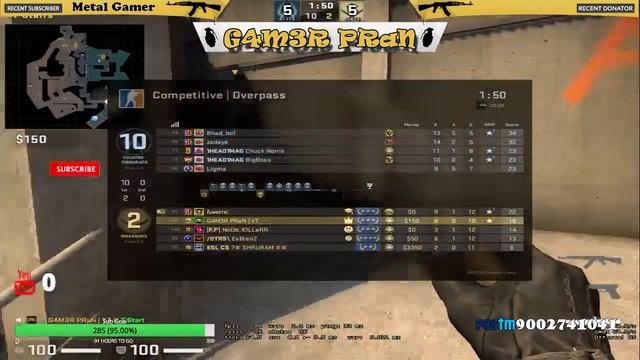 🔥G4M3R PRaN🔥CS:GO Live Stream India🎊GIVEAWAY Steam Giftcard Worth 320INR🎊 смотреть онлайн