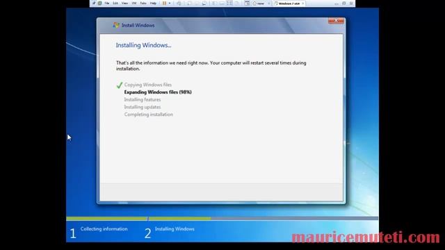 How To Install Windows 7 On A VMware Virtual Machine Workstation смотреть онлайн