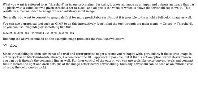Unix & Linux: How do you binarize a colored image? (4 Solutions!!) смотреть онлайн