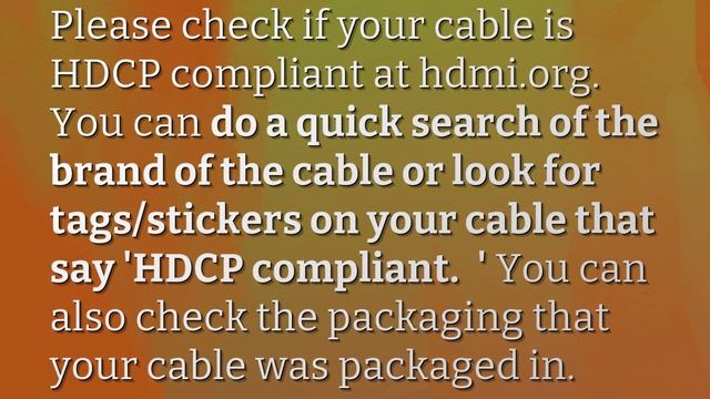 How do I know if my HDMI cable supports HDCP? смотреть онлайн