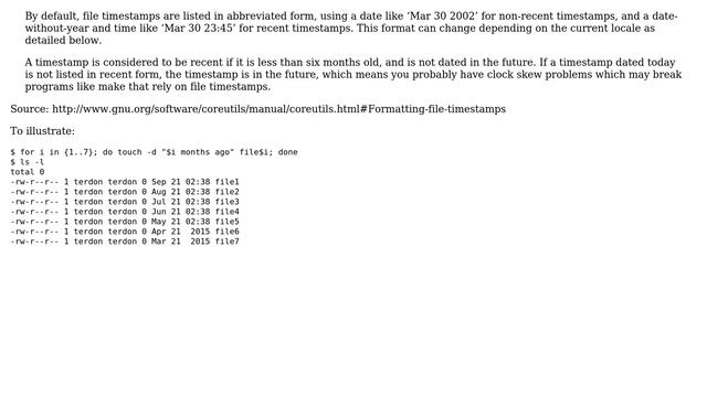 Unix & Linux: Why does "ls -all" show time for some files but only year for others? (5 Solutions!!) смотреть онлайн