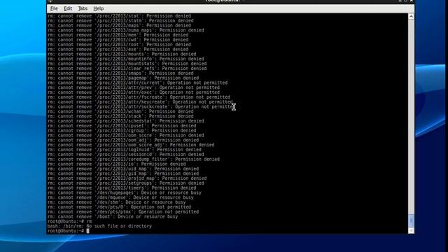 Ubuntu 16.04 rm -rf / --no-preserve-root as root смотреть онлайн