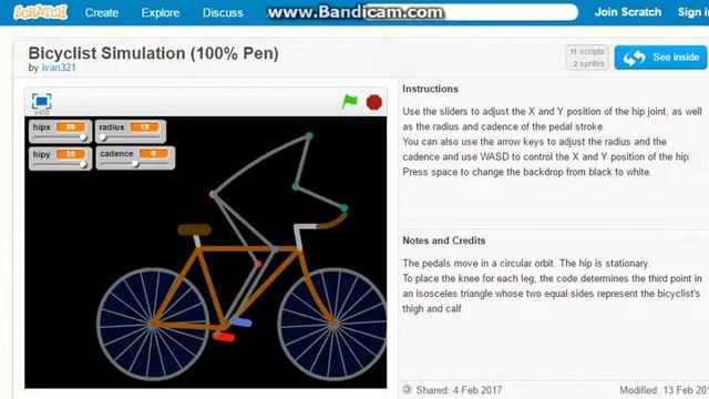 Bicyclist Simulator - Scratch смотреть онлайн