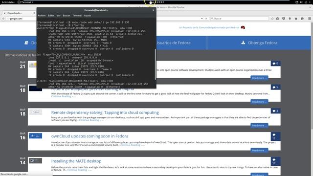 cambiar gateway en fedora 23 смотреть онлайн