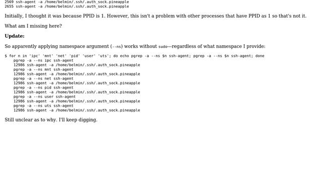 Unix & Linux: Why would pgrep not show my processes but sudo pgrep does? (2 Solutions!!) смотреть онлайн