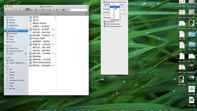 How to adjust finder text size смотреть онлайн