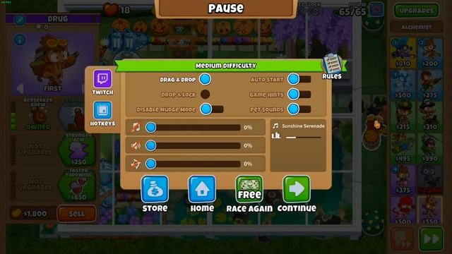 4th Place! Bloons TD6 Race "Window Shopping" in 1:34,86 смотреть онлайн