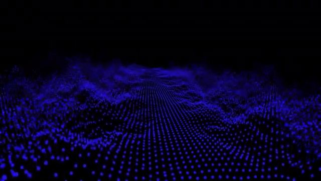 Futuristic Blue Waveform Ball Oscillation Visualization смотреть онлайн