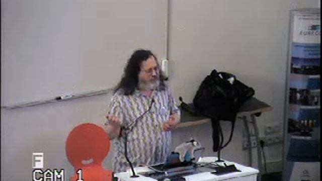 Richard Stallman A Free Digital Society (Sophia-Antipolis, France, 2013) смотреть онлайн