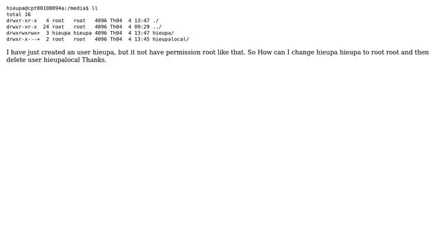 Unix & Linux: How to set root permissions for one directory and delete another? смотреть онлайн