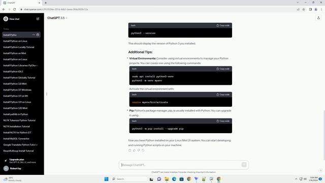 install python on linux mint 21 смотреть онлайн