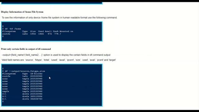 df | Unix Commands смотреть онлайн