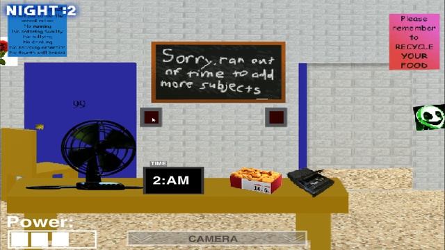 Five Nights at Baldi's - Night 2 - Walkthrough Gameplay Part 2 (Baldi's Basics Fan Game) смотреть онлайн