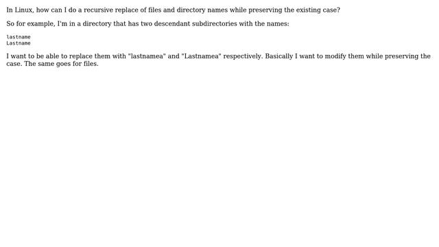 Recursive Replace of Files and Directory names while Preserving the Case смотреть онлайн