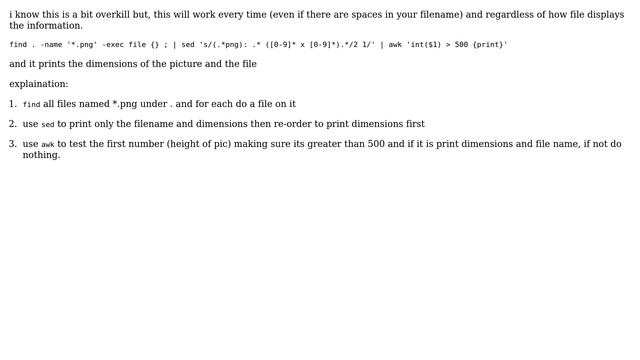 Unix & Linux: Find images by size: find / file / awk (6 Solutions!!) смотреть онлайн