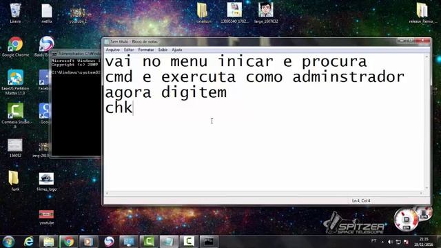 Como corrigir erro de disco no Windows pelo cmd смотреть онлайн