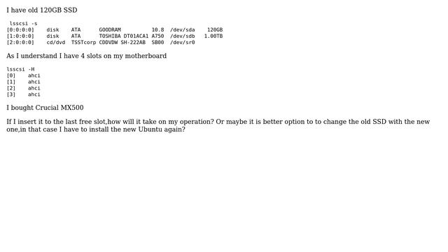 Unix & Linux: How does inserting new SSD will influence perfomance? смотреть онлайн