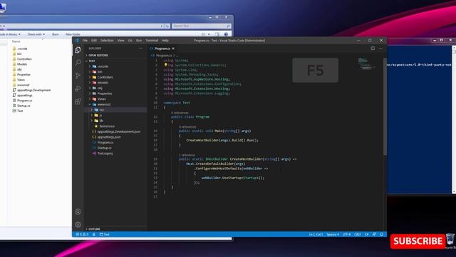 Create asp.net core web application in vs code смотреть онлайн