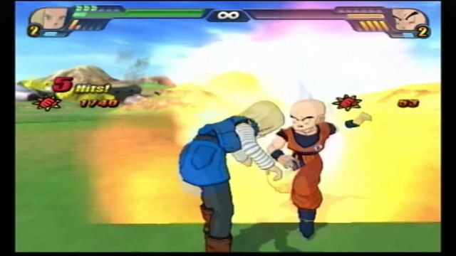 Android 18 Vs Krillin DBZ Budokai Tenkaichi 3 Gameplay #53