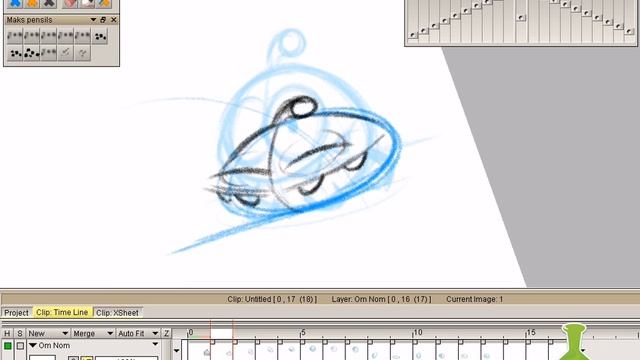How to create animated Om Nom - part 01 смотреть онлайн